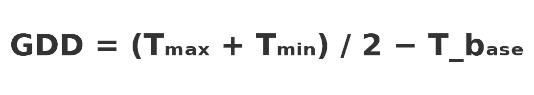 GDD calculator GDD formula explained