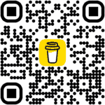 Coffee cup icon for coffee shop or beverage branding.