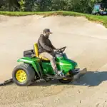 John Deere electric utility rake
