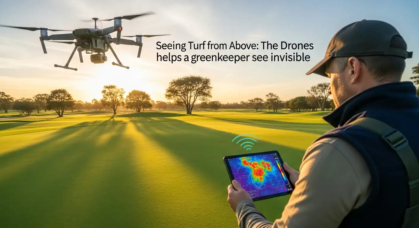 The Drones helps greenkeeper see invisible