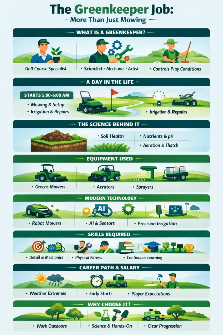 The Greenkeeper Job Infographic