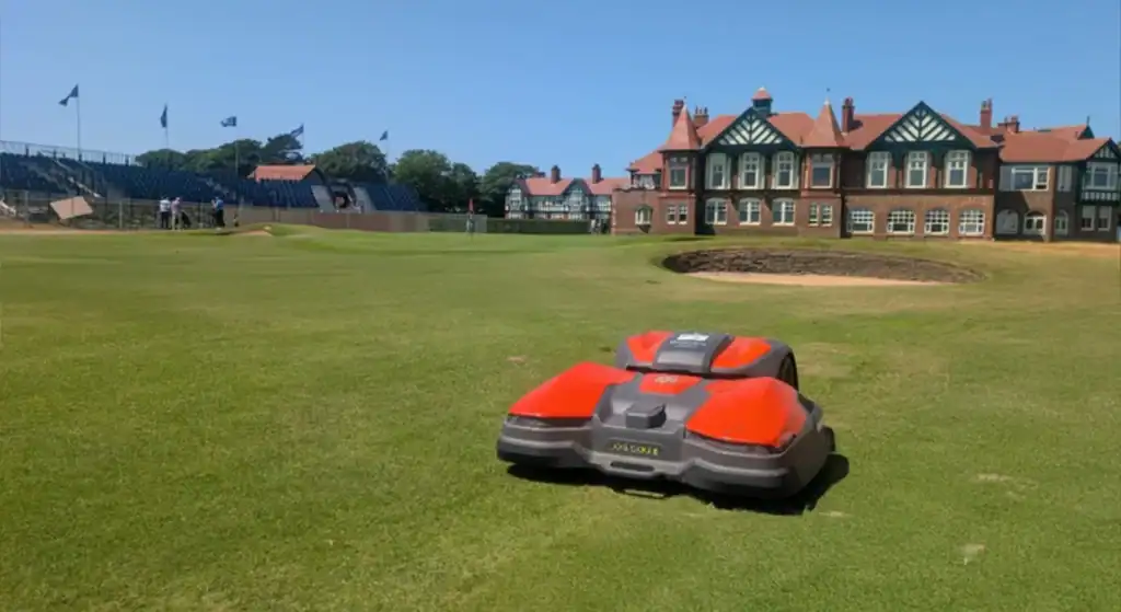 Royal Lytham and St Annes golf course hosting Husqvarna autonomous mowers