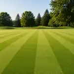 mowing golf greens