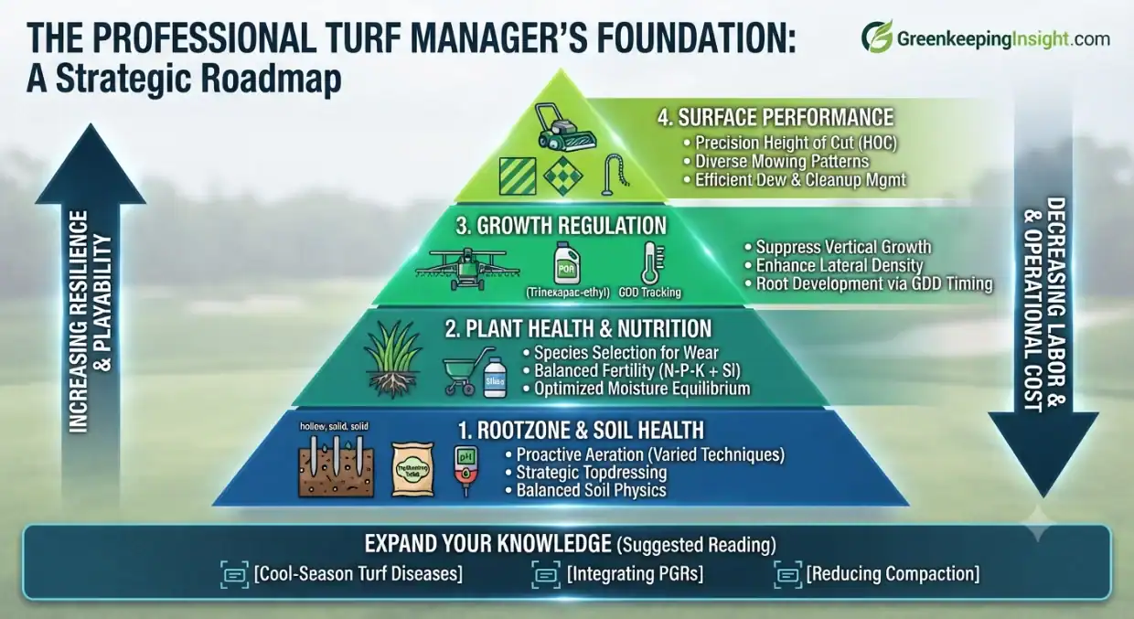 professional turf management infographic