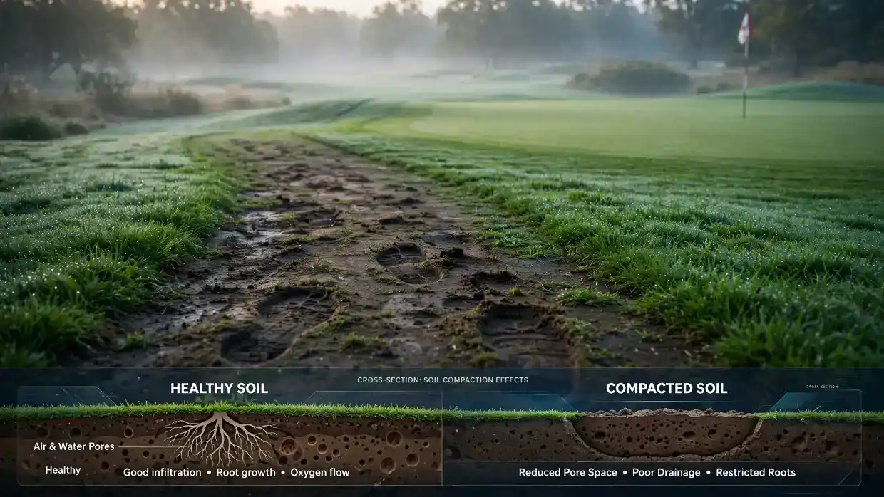 How to reduce compaction and turf wear