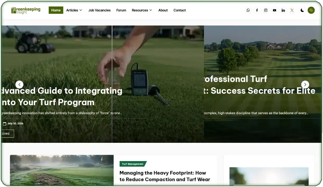 On Greenkeeping Insight we build greenkeeping community and publish greenkeeping jobs offers