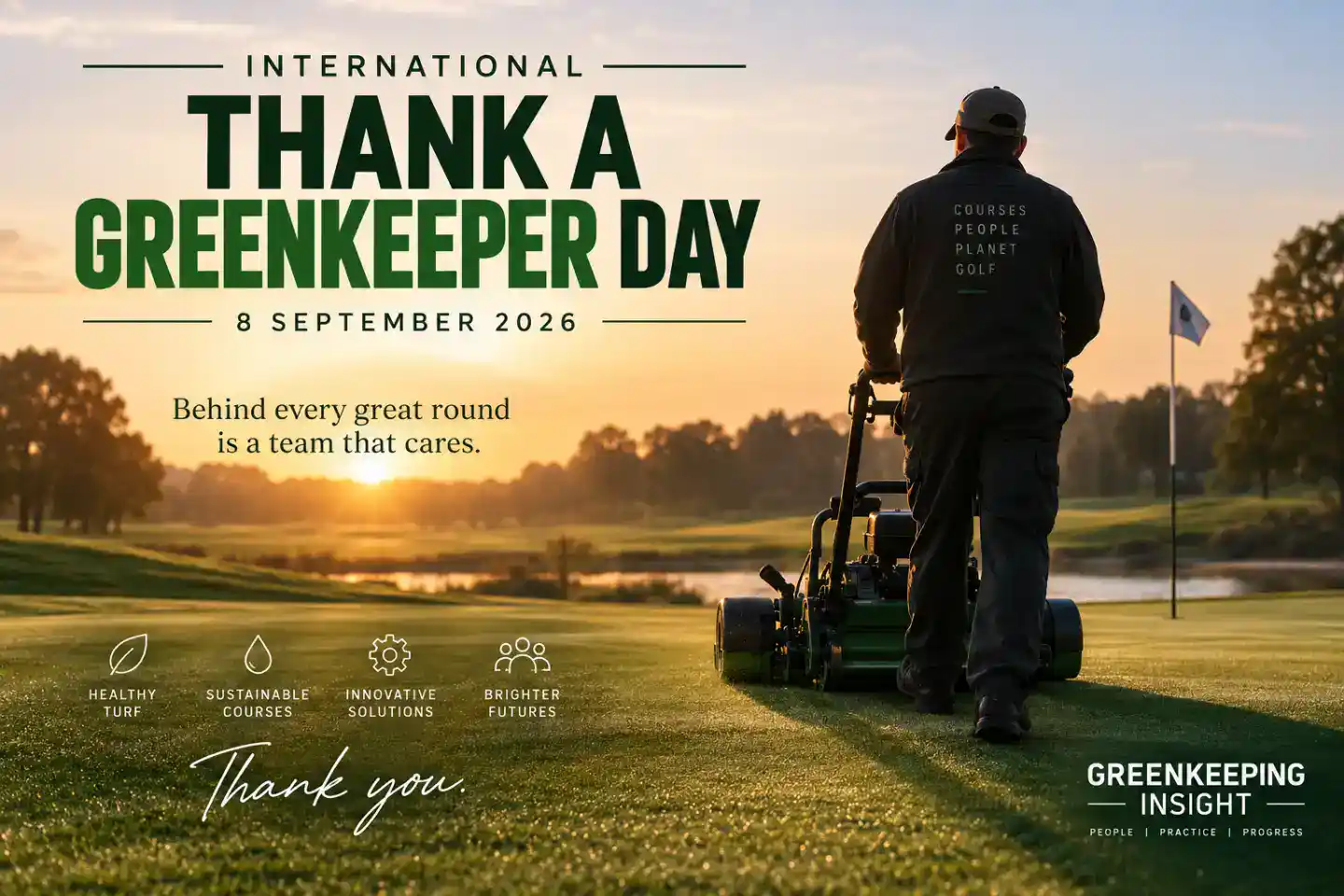 International Thank a Greenkeeper Day 2026 golf course greenkeeper