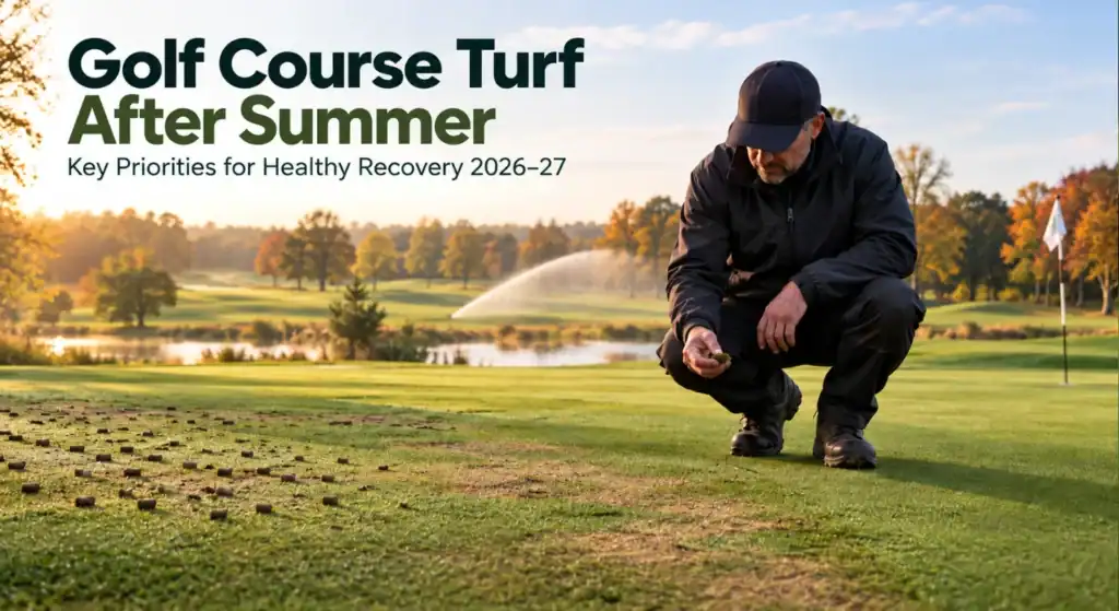 Golf course turf after summer stress