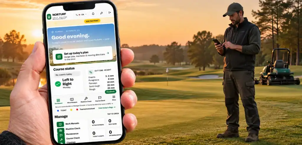 NORTURF app = applications for greenkeepers